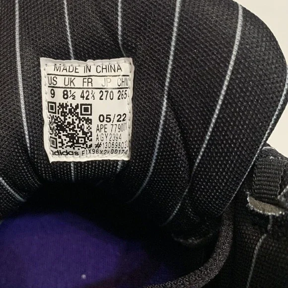 adidas TMAC 3 Restomod Raptors Black Purple Men Size 9 Basketball Shoes  GY2394 - Picture 8 of 9